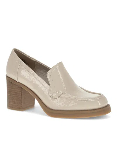 Baretraps Women's Gretel Block Heel Loafer In Ivory