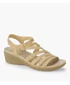 Baretraps Women's Harlean Open Toe Wedge Sandals In Natural