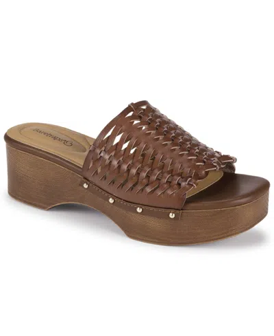 Baretraps Women's Helenna Slip-on Slide Sandals In Brown
