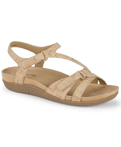 Baretraps Women's Jaxen Round Toe Wedge Sandals In Brown