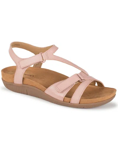 Baretraps Women's Jaxen Round Toe Wedge Sandals In Pink