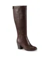 Baretraps Dylia Womens Buckle Manmade Mid-calf Boots In Brush Brown