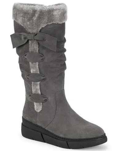 Baretraps Women's Larenna Tall Wedge Boots In Gray