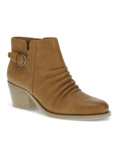 Baretraps Women's Linnea Block Heel Booties In Light Rust
