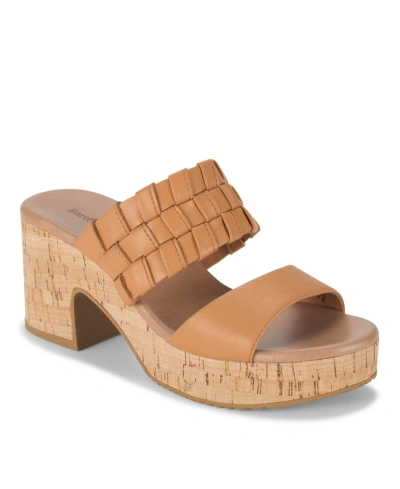 Baretraps Women's Mavis Block Heel Platform Sandals In Dune