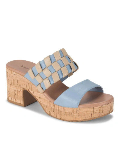 Baretraps Women's Mavis Block Heel Platform Sandals In Island Blue