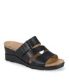Baretraps Fresha Womens Strappy Open Toe Slide Sandals In Black