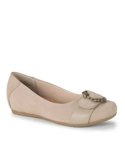 Baretraps Women's Milady Ornamented Ballet Flats In Oatmeal