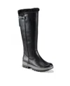Baretraps Nettie Womens Faux Fur Lined Faux Leather Winter & Snow Boots In Black
