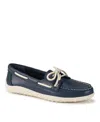 Baretraps Women's Origins Beverlie Slip-on Boat Shoes In Navy Leather