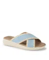 Baretraps Women's Origins Dolinda Slide Slip-on Sandals In Sea Glass Blue Suede