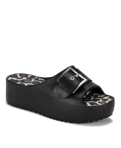 Baretraps Women's Pacey Wedge Slide Sandals In Black