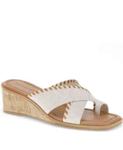 Baretraps Women's Paige Wedge Sandals In Cream