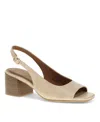 Baretraps Promise Peep Toe Slingback Sandal In Buff