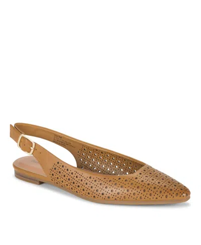 Baretraps Women's Riva Slingback Flats In Saddle