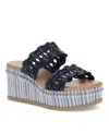 Baretraps Women's Skylar Wedge Sandals In Dark Navy