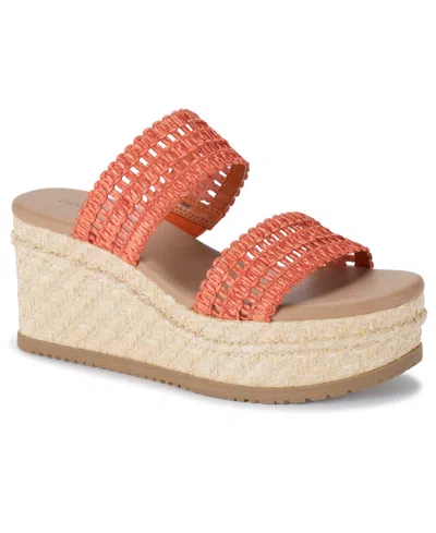 Baretraps Sophie Wedge Sandal In Orange