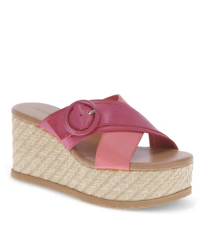 Baretraps Women's Sydney Wedge Sandals In Pink Punch