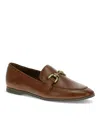 Baretraps Tammy Womens Embellished Faux Leather Loafers In Mahogany
