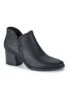 Baretraps Tristen Womens Faux Leather Ankle Booties In Black