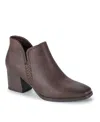 Baretraps Women's Tristen Block Heel Ankle Booties In Dark Brown