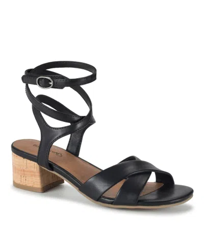 Baretraps Women's Vivian Block Heel Sandals In Black