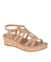 Baretraps Women's Wilma Wedge Sandals In Natural Cork