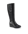 Baretraps Winifred Womens Zipper Man Made Knee-high Boots In Black