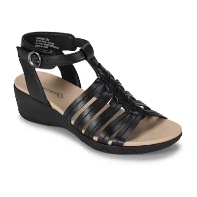 Baretraps Womens Havannah Wedge Sandals In Black