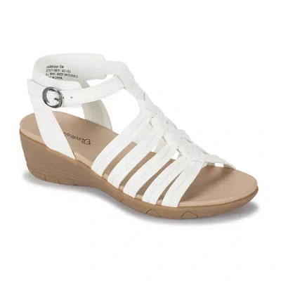 Baretraps Womens Havannah Wedge Sandals In White