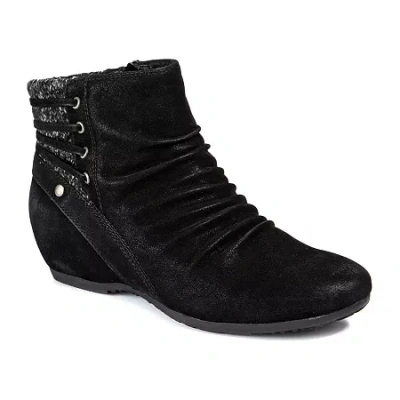 Baretraps Womens Peanut Wedge Heel Booties In Black