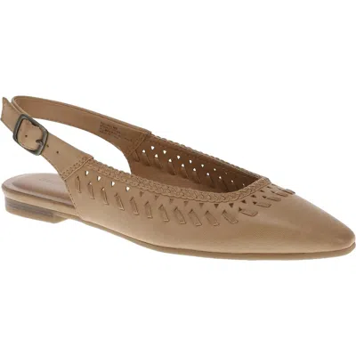 Baretraps Womens Textured Man Made Slingbacks In Dune