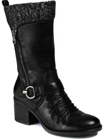 Baretraps Wylla Womens Casual Round Toe Mid-calf Boots In Black