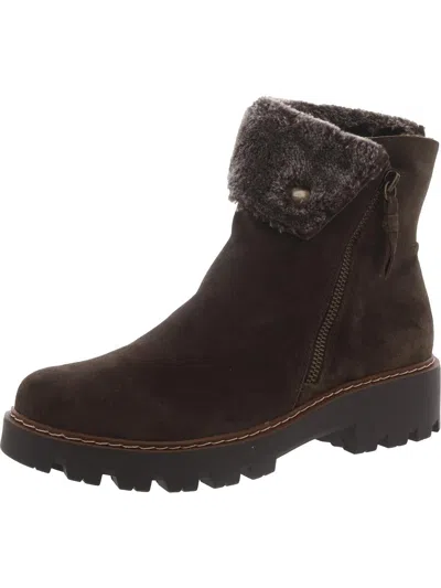 Baretraps Wyoming Womens Leather Lugged Sole Winter & Snow Boots In Pink