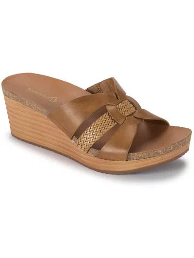 Baretraps Yadora Womens Slide Sandals In Brown