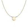 Bargainbazaar 14k Gold Mini Two Initial Block Style Monogram