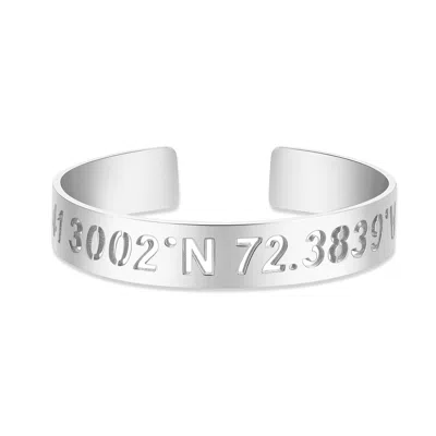 Bargainbazaar Custom Coordinate Cut Out Cuff Bracelet