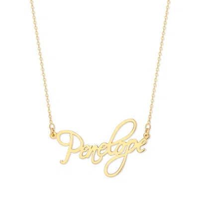 Bargainbazaar Custom Fancy Script Custom Name Necklace