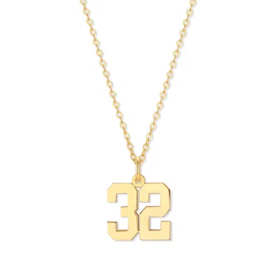 Bargainbazaar Custom Gold Number Pendant