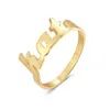 Bargainbazaar Custom Modern Script Name Ring