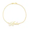 Bargainbazaar Elegant Script Gold Name Anklet - 9 Inches