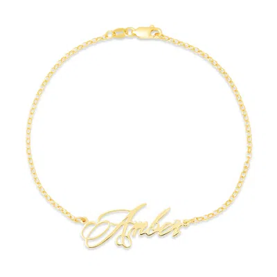 Bargainbazaar Elegant Script Gold Name Anklet - 9 Inches