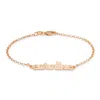 Bargainbazaar Modern Script Rose Gold Name Bracelet