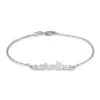 Bargainbazaar Modern Script Sterling Silver Name Bracelet