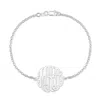 Bargainbazaar Monogram Sterling Silver Bracelet