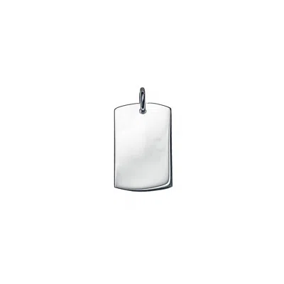 Bargainbazaar Petite Dog Tag Charm - Silver