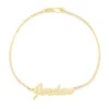 Bargainbazaar Thin Script Gold Name Anklet