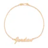 Bargainbazaar Thin Script Rose Gold Name Anklet - 9 Inches