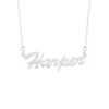 Bargainbazaar Thin Script Sterling Silver Nameplate Necklace