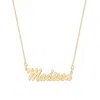 Bargainbazaar Thin Script Style Gold Nameplate Necklace - 16 Inches In Gold
